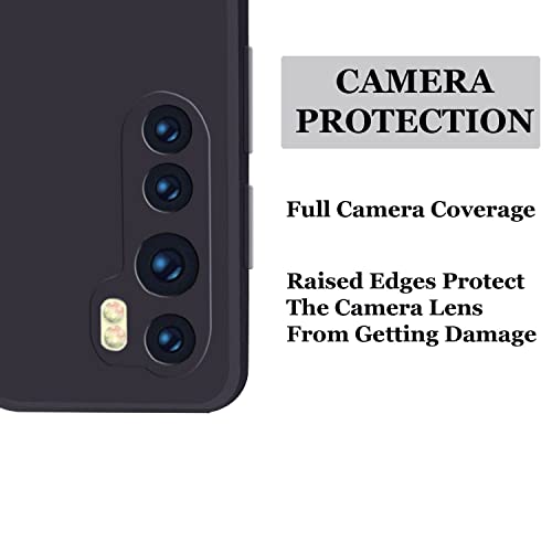 A rtistque Liquid TPU Silicone Matte Shockproof Flexible with Camera Protection Soft Back Cover Case for OnePlus Nord - Black 3 41ew4ESRDPL