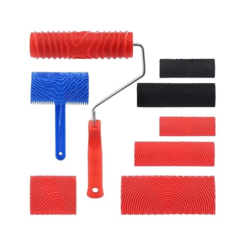 Kdjuope Juego de 8 Herramientas para Pintar Imitando La La Madera.