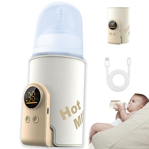Flaschenwärmer Baby Unterwegs,Tragbarer Flaschenwärmer Baby mit...