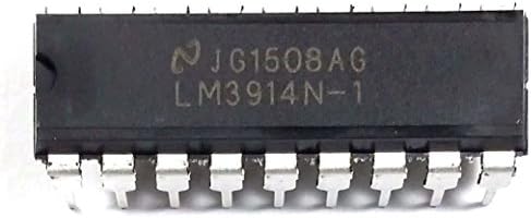 LM3914N-1 LM3914 Dot Bar-Graph Display Driver w/Regulated and programmable LED Current Drive eliminating ex resistors DIP-18 Breadboard-Friendly (Pack of 2)