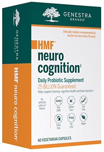 Genestra Brands HMF Neuro Cognition | Support for Memory and Brain Function | 60 Vegetarian Capsules