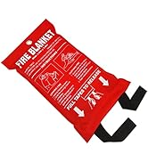 SITERWELL Fire Blanket , Fiberglass Fire Suppression Blanket for Emergency Surival，Emergency Blan...