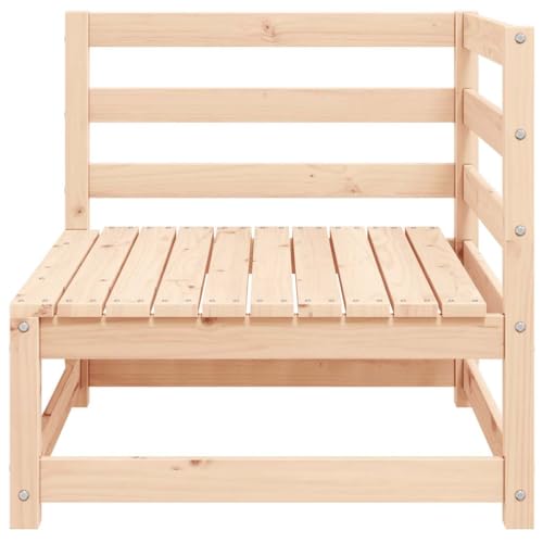 Canapé d'angle en pin massif pour optimiser l'espace d'un petit balcon - 4