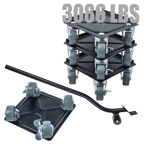 DUEBEL Lifter Furniture Sliders for Hardwood Floors Jack Furniture Dolly Appliance Dolly for Moving Pads Furniture Movers Sliders 3086 LBS