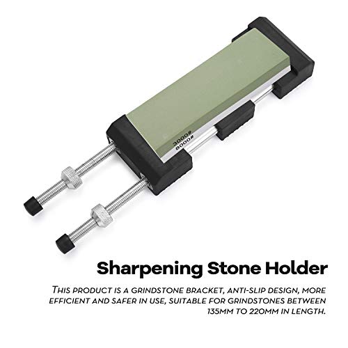 KKmoon Suporte de pedra de afiar Suporte de pedra de amolar Grindstone de amolar Base de fixação Sup