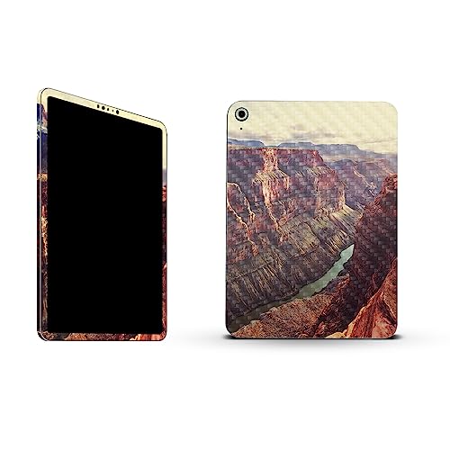 Image of MightySkins Carbon Fiber Skin Compatible with Apple iPad 10.9 inch 10th Gen (2022) Full Wrap Kit - Grand Canyon | Protective, Durable Textured Carbon Fiber Finish | Easy to Apply | Made in The USA