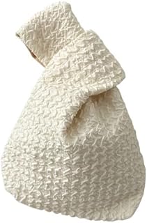 UYFRD Bolso de mano plisado con diseño de nube, bolso de mano simple, bolso de mano para objetos pequeños, para bricolaje