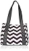 Fit & Fresh Women's Venice Insulated Lunch Bag with Ice Pack, Stylish Adult Lunch Bag for Work or School, Plum & White Chevron