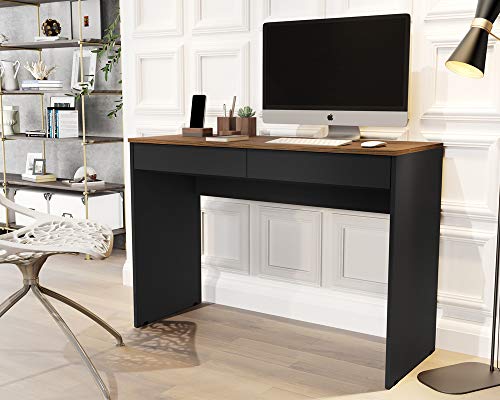 Escrivaninha Home Office - Preto/Freijó - Mania de Móveis