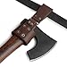 Valhalla Gear, Rustic Axe Holder with Belt Loop, Waist Holder for Axes, Hip Holster for Tools, Thick Full Grain Leather, Handmade (Bourbon Brown)