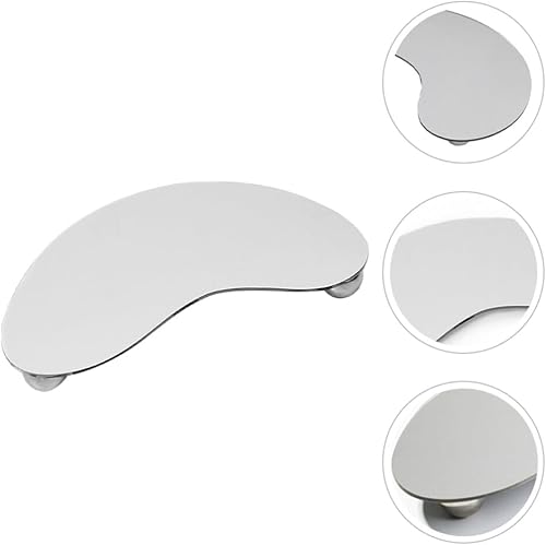 Miniatura 7 de Zerodeko Bandeja decorativa de espejo de acrílico irregular, bandeja de tocador, bandeja de perfume con pies, exhibición de joyas, organizador de