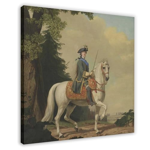 DUYIGCR Vigilius Eriksen Catherine II of Russia in Life Guard Uniform on The HorseBrillante Canvas Poster Bedroom Sports Landscape Office Room Decor Gift Frame 20" L X 20" W