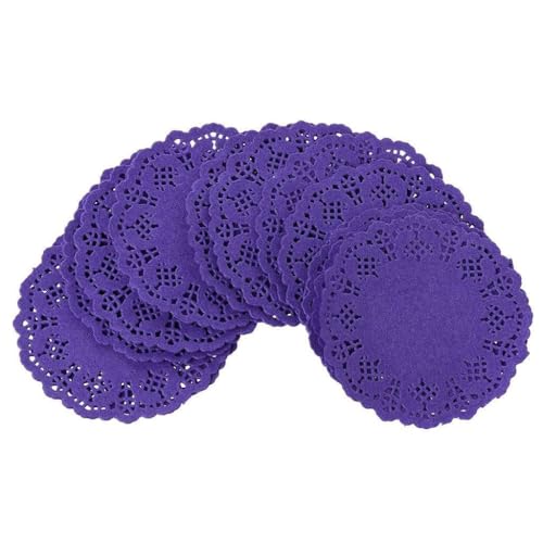 AOYUDJ 100 centrini di carta in pizzo per imballaggi e decorazioni da tavolo per matrimoni