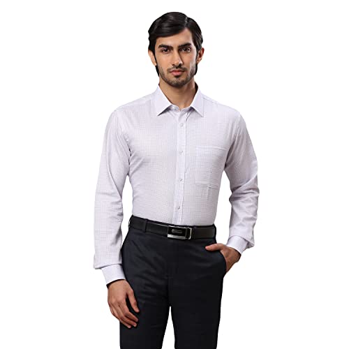 Image of Raymond Men's Cotton Checkered Slim Fit Shirt
