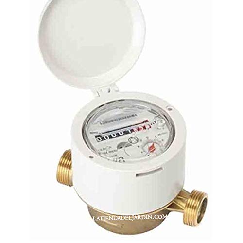 Suinga CONTADOR DE AGUA 15mm R160 RESIDENCIAL chorro único para AGUA FRIA. Permite el uso con agua potable. Contador de LATON 3/4 macho. Caudal máximo 2,5 m3/h.