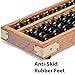 Vintage Style Wooden Abacus - 13.9 Inches (35.3 Centimeters) - Professional 17 Column Soroban Calculator with Reset Button - Made by Yellow Mountain Imports