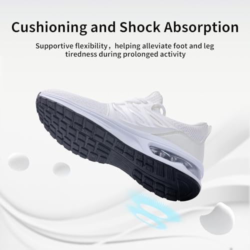 Autper Womens Walking Tennis Shoes Comfortable Slip-on Running Casual Sneakers for Jogging Gym Workout Size 5.5-114