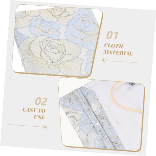 Housse de décorative textile satin brodé DOITOOL, protecteur élégant de meuble et table basse - 4
