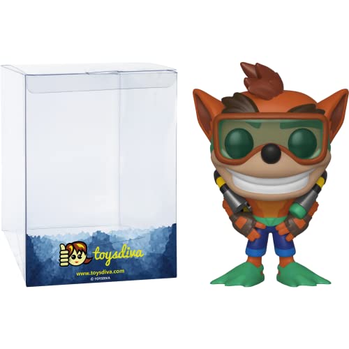 En Oferta C R A S H B A N D I C O O T With S C U B A Gear: P O P ! Games Vinyl Figurine Bundle With 1 Compatible 'Toysdiva' Graphic Protector (421 - 33916 - B)