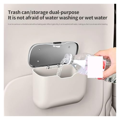 Basurero para coche colgante y caja de almacenamiento impermeable 4