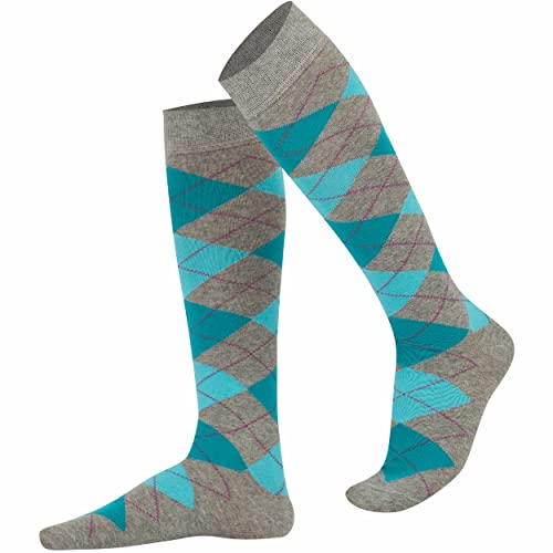 Image of Mysocks Unisex Knee High Long Socks Argyle