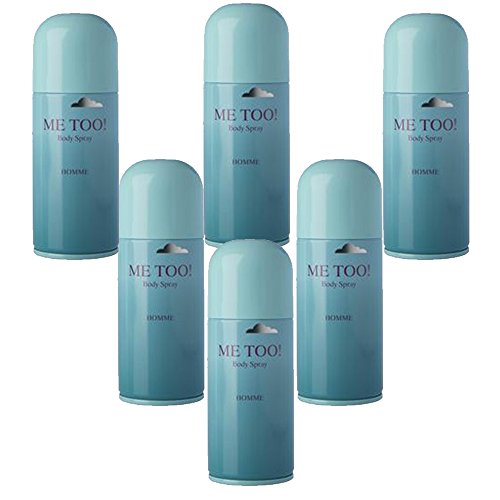 6pcs x Me Too Homme by Milton LLoyd Men Body Spray Deodorant 150ml