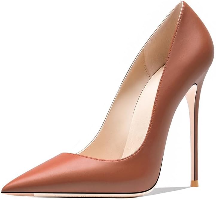 Women's Pointed Toe Stiletto Heels Pumps 4.7IN High Heel Dress Shoes for Parties Wedding Banquet Shoes