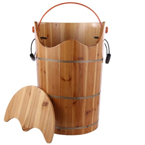 Spa de pies de madera para baño y masaje