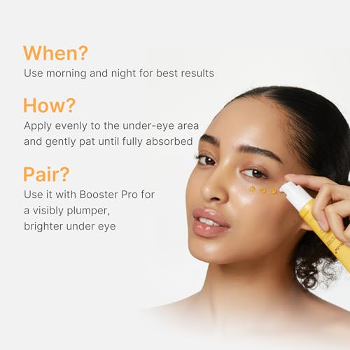Image of medicube Eye Serum with Kojic Acid Turmeric | All-Day Brightening Eye Gel Serum | Refreshing Eye Care with Vitamin C, Retinol & Caffeine | Hydrating & Cooling Formula | Korean Skincare, 1.01 fl.oz
