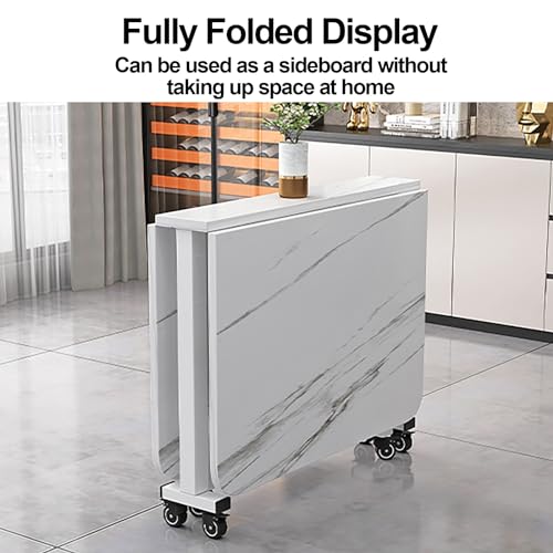 Table pliante mobile pour cuisine étroite et petits espaces de vie - 4