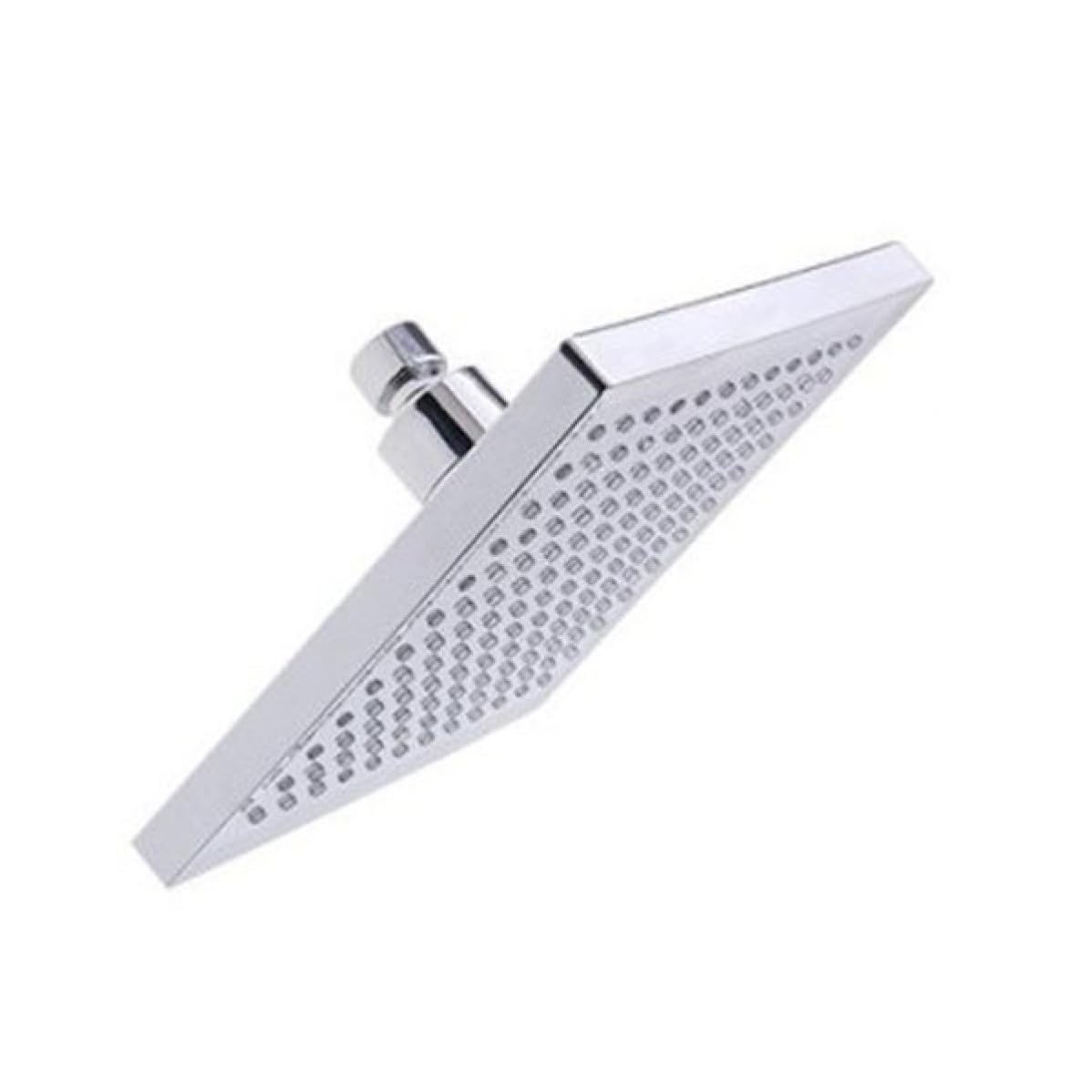 Cabezal de Ducha LED de 8 Pulgadas Plata Abs, Conexión 20mm