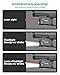 Gmconn 800 Lumen Pistol Light Red Laser Combo, Tactical Flashlight with Green Beam for Pistol with Rail (Red Laser)
