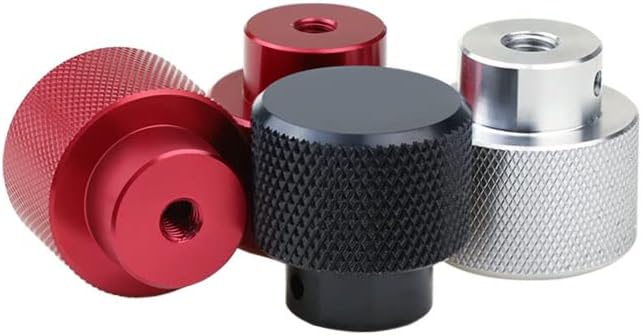Generic 1pcs Knurled Thumb Nut With Side Hole Grip Knob M6 M8 M10 Aluminum Alloy - (Size: M10 x D30, Length: Black)