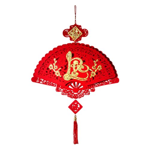 EsEico Chinese Lantern, Blessing Paper Ornament, Vietnamese Decorations, Chinese Spring Festival Ornaments, Lunar Decorations Kattern, Creative Tassels Hanging Ornament for Lunar Year 202