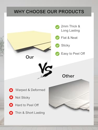 Image of Upgraded 4 Pack Self Stick Mounting Board 2mm Thick, Acid Free 11 X 14 inch Sticky Board for Cross Stitch, Self Adhesive Photo Backing Supplies for Framing Picture Embroidery Needlework Craft