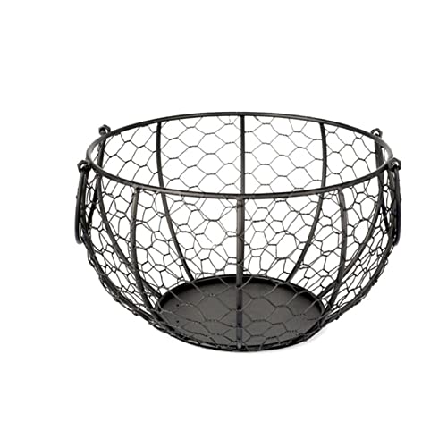 JINGYAN Egg Baskets Kitchen storage wire egg basket Farm hen skin rack organizer case Fruit container