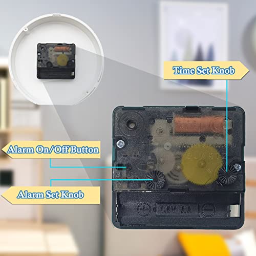 Qinfiey Kids Desk Alarm Clock,Space Travel Theme Decor Clock For Bedroom Bedside Desk Shelf,Silent Non Ticking Clock Battery Operated(Included) (White) #TOP6