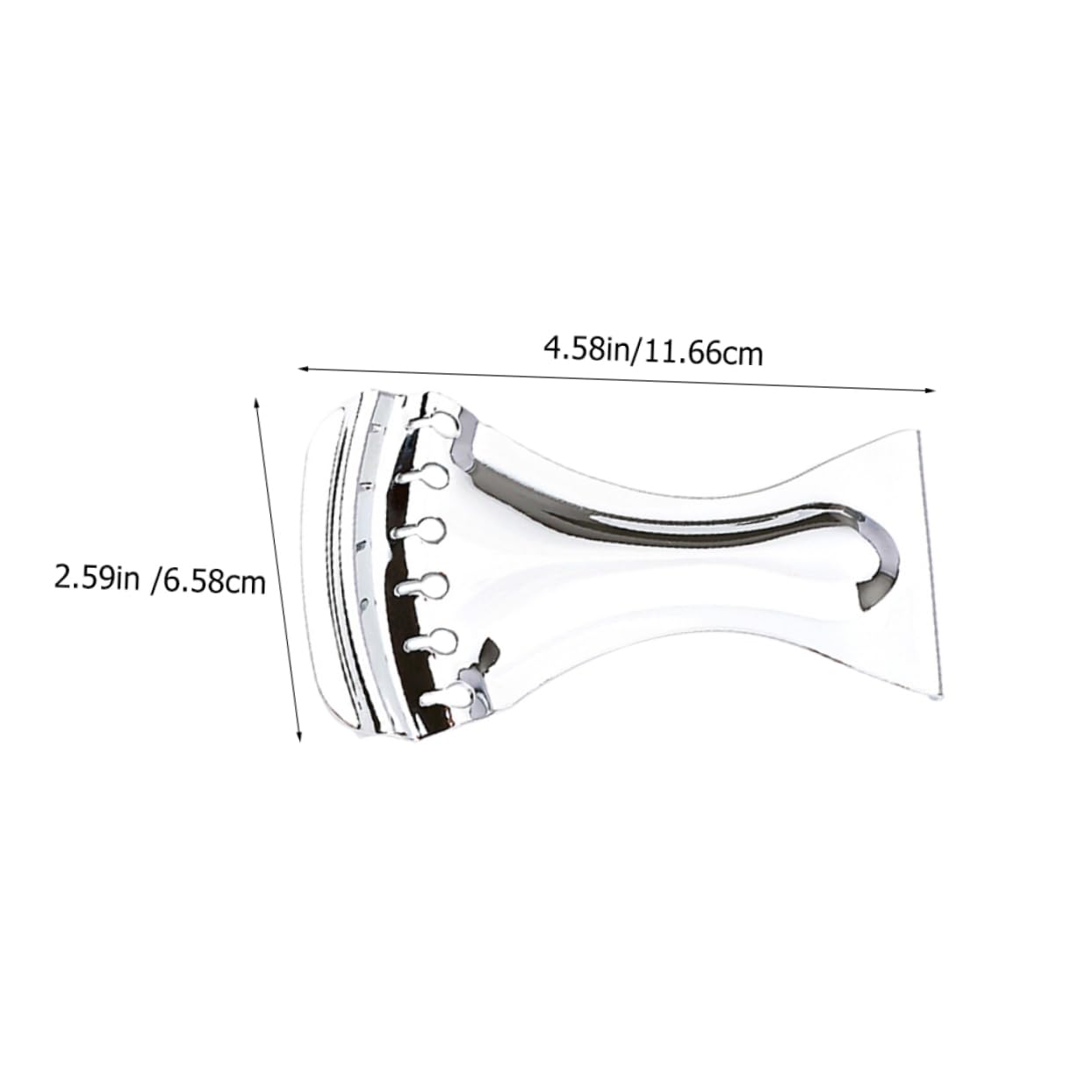 DECHOUS Chrome Tailpiece Bridge for Multi String Instruments Durable Replacement Part for Electric Guitars Essential Guitar Accessories Model