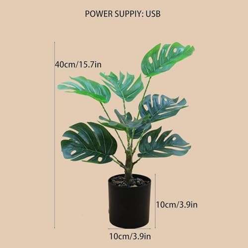 Lampe branche de table 50 cm avec câble USB étanche