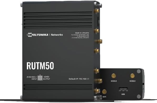 Teltonika Networks RUTM50 5G Dual SIM Multi-Network Industrial Router - US Version