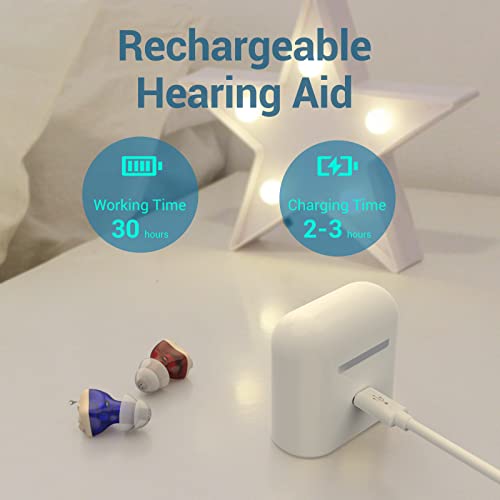 Homland Hearing Aids, Invisible Hearing Aids For Seniors Adults With Rechargeable Battery, Noise Cancelling #TOP3