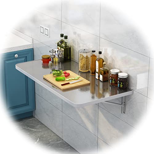 Bureau de cuisine étroit et rabattable pour optimiser les petits appartements