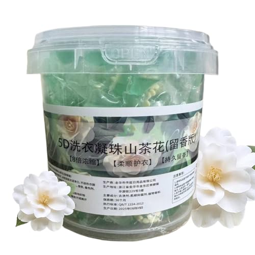 Detergente Lavadoras Líquido En Cápsulas 5 En 1 | 140 Camelia Pastillas Perfumadas Limpieza Profunda | Capsulas Lavadoras | Con Perlas Suavizantes De Tela | Para Todos Los Tejidos Y Colores