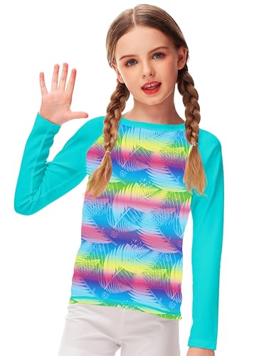Image of Remimi Unisex Kids Rash Guard Long Sleeve SPF 50+ Tie Dye Sun Shirt 3-12 Years