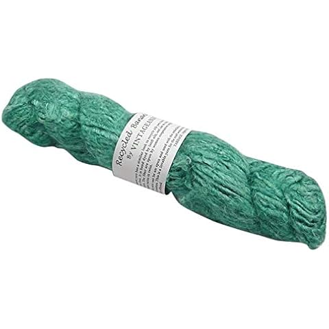 100g Mint Green Recycled Banana Silk Yarn Cover