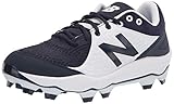 New Balance Men's Fresh Foam 3000 V5 Molded Baseball Shoe, Navy/White, 12