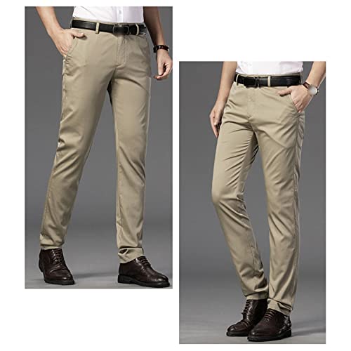 DGHM-JLMY Men's Lightweight Comfort Travel Tech Pants Comfort Straight Fit Pant Stretch Golf Casual Dress Pant with Pocket3