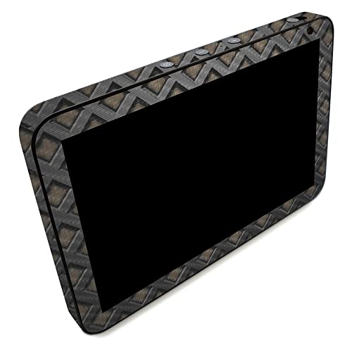 Image of MightySkins Carbon Fiber Skin Compatible with Amazon Echo Show 8 (Gen 2) - Black Wall | Protective, Durable Textured Carbon Fiber Finish | Easy to Apply | Made in The USA