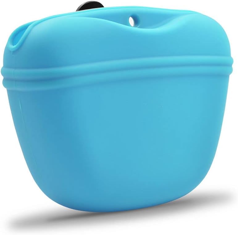 V.S.P. Silicone Dog Treat Pouch, Clip on Portable Training Container, Convenient Magnetic Buckle Closing and Waist Clip - Image 2