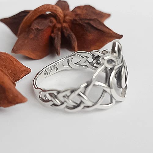 925 Sterling Silver Claddagh Rings For Women - Endless Celtic Knot Love Heart Crown Ring - Friendship Promise Engagement Rings - Norse Irish Jewelry -Valentines Day Gifts For Her (11.5) #TOP7